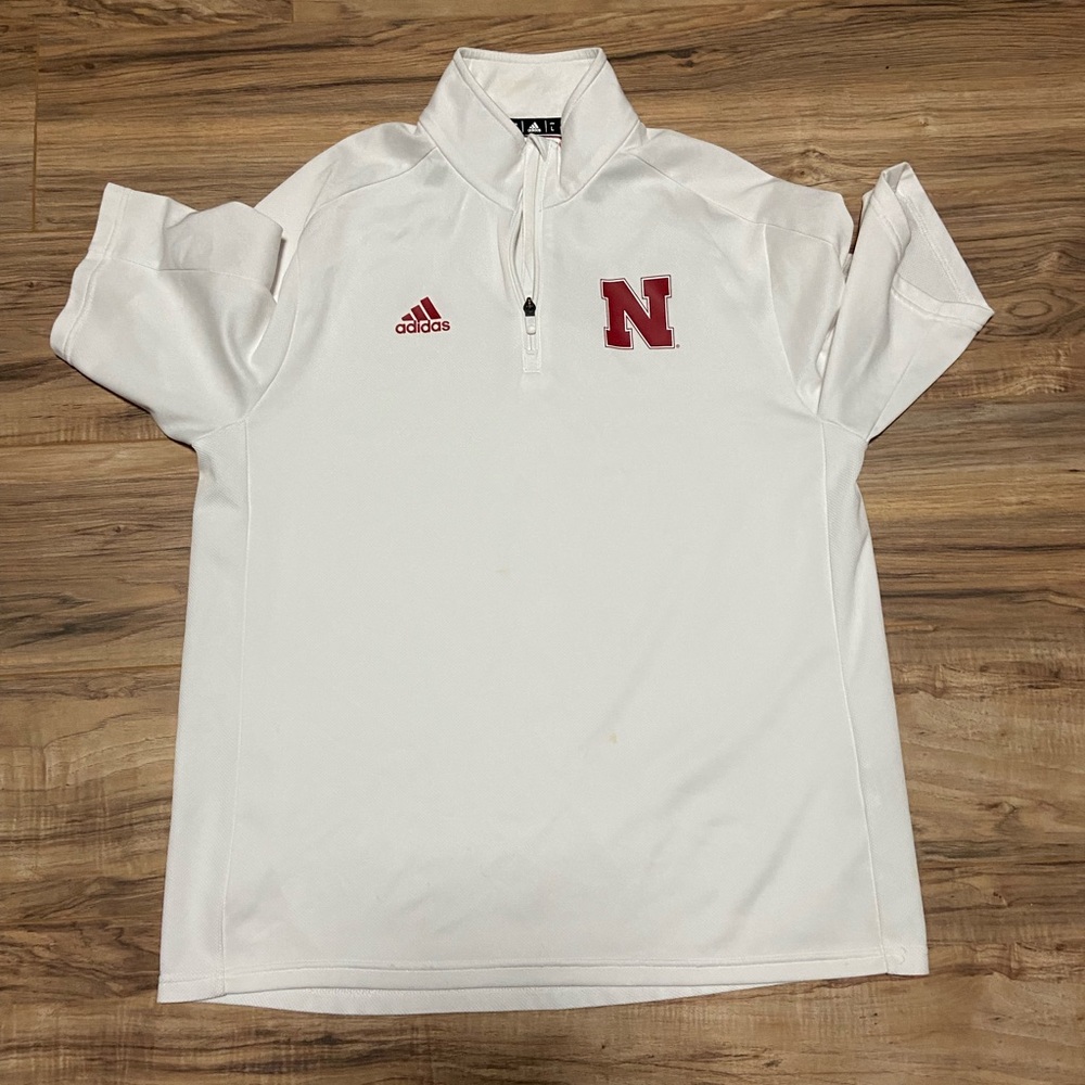 Adidas Men’s 1/4 Zip Pull Over SS Size Lg